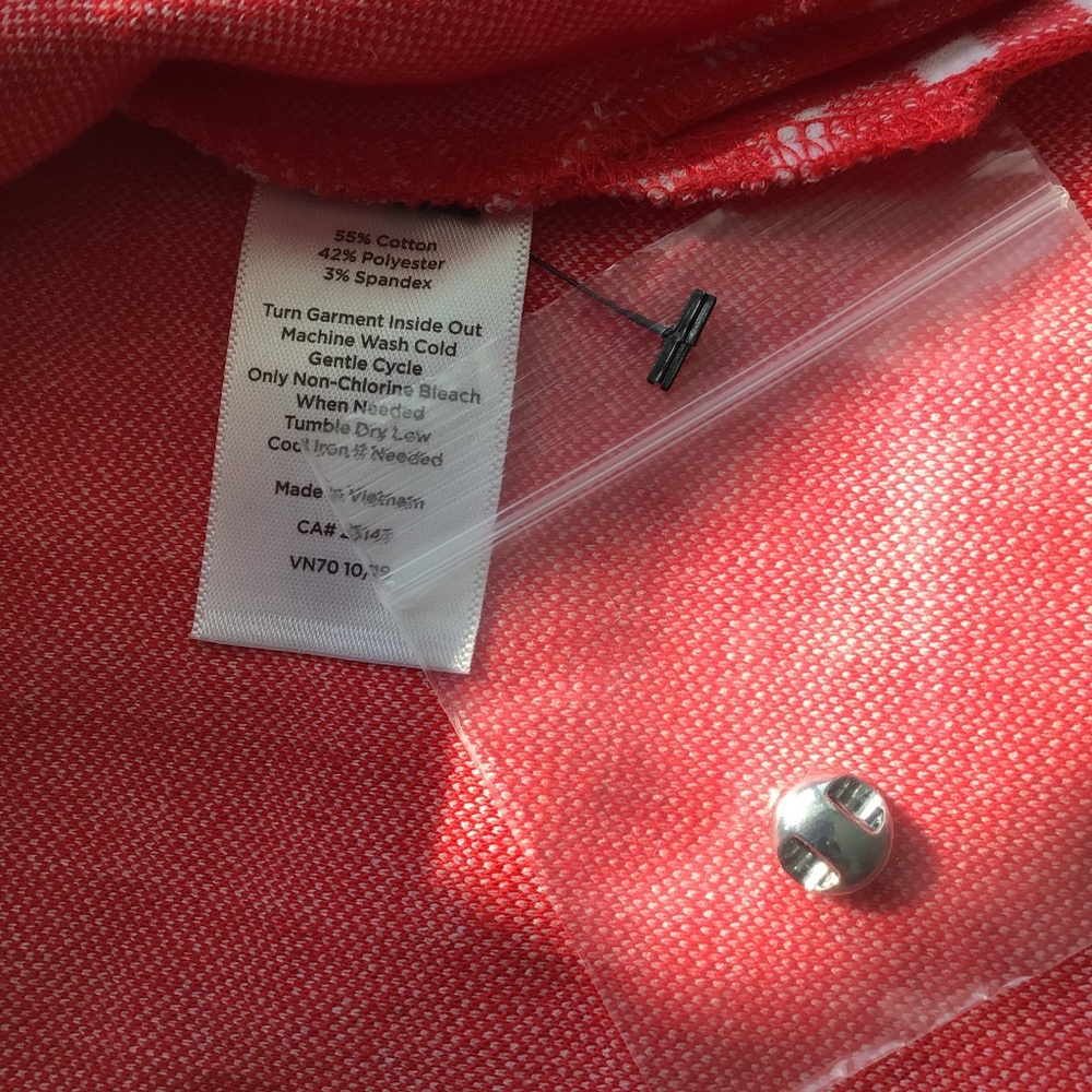 Talbots Red and White Checkered Sleeveless Top Size S - Picture 4 of 5